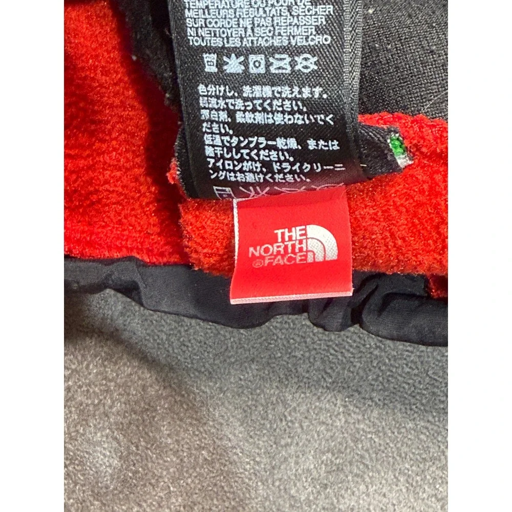 The North Face Denali Fleece Jacket Mens Medium Red Black Polartec Zip Up